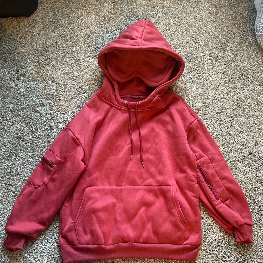 Dark pink travel sweatshirt - Picture 1 of 5